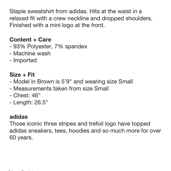 Adidas essentials crewneck sweatshirt - Picture 6 of 6